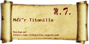 Már Titanilla névjegykártya